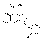 3-(2-Chloro-benzylidene)-2,3-dihydro-1H-cyclopenta[b]quinoline-9-carboxylic acid