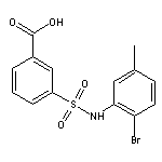 3-[N-(2-Bromo-5-methylphenyl)sulfamoyl]benzoic Acid