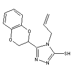 4-Allyl-5-(2,3-dihydro-benzo[1,4]dioxin-2-yl)-4H-[1,2,4]triazole-3-thiol