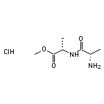 Methyl (2S)-2-[(2S)-2-Aminopropanamido]propanoate Hydrochloride