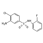 3-Amino-4-chloro-N-(2-fluoro-phenyl)-benzenesulfonamide