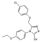 5-(4-chlorophenoxymethyl)-4-(4-ethoxyphenyl)-4H-1,2,4-triazole-3-thiol