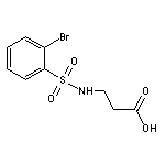 3-(2-Bromophenylsulfonamido)propanoic Acid