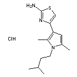 4-[2,5-dimethyl-1-(3-methylbutyl)-1H-pyrrol-3-yl]-1,3-thiazol-2-amine hydrochloride