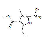 5-Ethyl-4-(methoxycarbonyl)-3-methyl-1H-pyrrole-2-carboxylic Acid