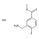 methyl 3-(aminomethyl)-4-fluorobenzoate hydrochloride