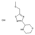 3-[5-(methoxymethyl)-1,2,4-oxadiazol-3-yl]morpholine hydrochloride