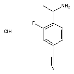 4-(1-aminoethyl)-3-fluorobenzonitrile hydrochloride