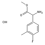 methyl 2-amino-2-(4-fluoro-3-methylphenyl)acetate hydrochloride