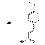 3-(5-methoxypyridin-2-yl)prop-2-enoic acid hydrochloride