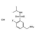 5-(aminomethyl)-2-fluoro-N-(propan-2-yl)benzene-1-sulfonamide hydrochloride