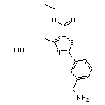 Ethyl 2-(3-(aminomethyl)phenyl)-4-methylthiazole-5-carboxylate hydrochloride