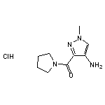 1-methyl-3-(pyrrolidine-1-carbonyl)-1H-pyrazol-4-amine hydrochloride