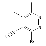 3-bromo-5,6-dimethylpyridazine-4-carbonitrile