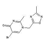 5-bromo-2-methyl-1-[(3-methyl-1,2,4-oxadiazol-5-yl)methyl]-1,4-dihydropyrimidin-4-one