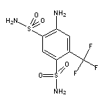 4-Amino-6-(trifluoromethyl)benzene-1,3-disulfonamide