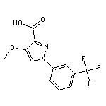 4-methoxy-1-[3-(trifluoromethyl)phenyl]-1H-pyrazole-3-carboxylic acid