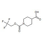 1-[(2,2,2-Trifluoroethoxy)carbonyl]piperidine-4-carboxylic Acid