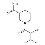 1-(2-bromo-3-methylbutanoyl)piperidine-3-carboxamide