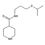 N-[3-(propan-2-yloxy)propyl]piperidine-4-carboxamide