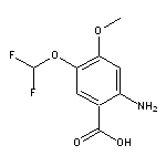 2-Amino-5-(difluoromethoxy)-4-methoxybenzoic Acid