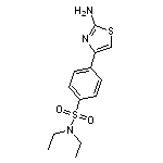 4-(2-amino-1,3-thiazol-4-yl)-N,N-diethylbenzene-1-sulfonamide