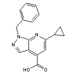 1-benzyl-6-cyclopropyl-1H-pyrazolo[3,4-b]pyridine-4-carboxylic acid