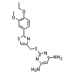 2-(((2-(4-Ethoxy-3-methoxyphenyl)thiazol-4-yl)methyl)thio)pyrimidine-4,6-diamine