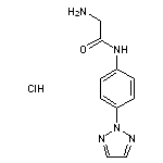 2-amino-N-[4-(2H-1,2,3-triazol-2-yl)phenyl]acetamide hydrochloride