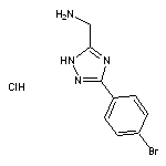 [3-(4-bromophenyl)-1H-1,2,4-triazol-5-yl]methanamine hydrochloride