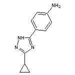 4-(3-Cyclopropyl-1H-1,2,4-triazol-5-yl)aniline