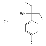 3-(4-chlorophenyl)pentan-3-amine hydrochloride