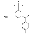 (4-fluorophenyl)[3-(trifluoromethyl)phenyl]methanamine hydrochloride