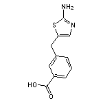 3-[(2-amino-1,3-thiazol-5-yl)methyl]benzoic acid