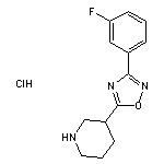 3-[3-(3-fluorophenyl)-1,2,4-oxadiazol-5-yl]piperidine hydrochloride