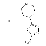 5-(piperidin-4-yl)-1,3,4-oxadiazol-2-amine hydrochloride
