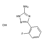 3-(2-fluorophenyl)-1H-1,2,4-triazol-5-amine hydrochloride