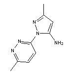 3-methyl-1-(6-methylpyridazin-3-yl)-1H-pyrazol-5-amine