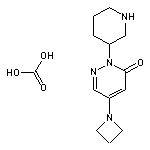 5-(azetidin-1-yl)-2-(piperidin-3-yl)-2,3-dihydropyridazin-3-one, carbonic acid