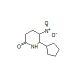 6-Cyclopentyl-5-nitropiperidin-2-one