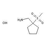 (1-methanesulfonylcyclopentyl)methanamine hydrochloride