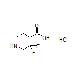 3,3-Difluoropiperidine-4-carboxylic Acid Hydrochloride