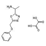 1-[5-(phenoxymethyl)-1,3,4-oxadiazol-2-yl]ethan-1-amine, oxalic acid
