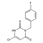6-chloro-3-[(4-fluorophenyl)methyl]-1,2,3,4-tetrahydropyrimidine-2,4-dione