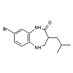 8-bromo-3-(2-methylpropyl)-2,3,4,5-tetrahydro-1H-1,5-benzodiazepin-2-one