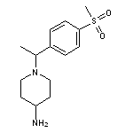 1-(1-(4-(Methylsulfonyl)phenyl)ethyl)piperidin-4-amine