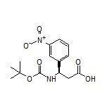 (R)-3-(Boc-amino)-3-(3-nitrophenyl)propanoic Acid