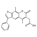 2-{5,9-dimethyl-7-oxo-3-phenyl-7H-furo[3,2-g]chromen-6-yl}acetic acid