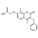 2-[(3-benzyl-4,8-dimethyl-2-oxo-2H-chromen-7-yl)oxy]acetic acid
