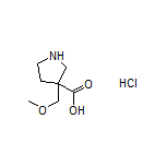3-(Methoxymethyl)pyrrolidine-3-carboxylic Acid Hydrochloride